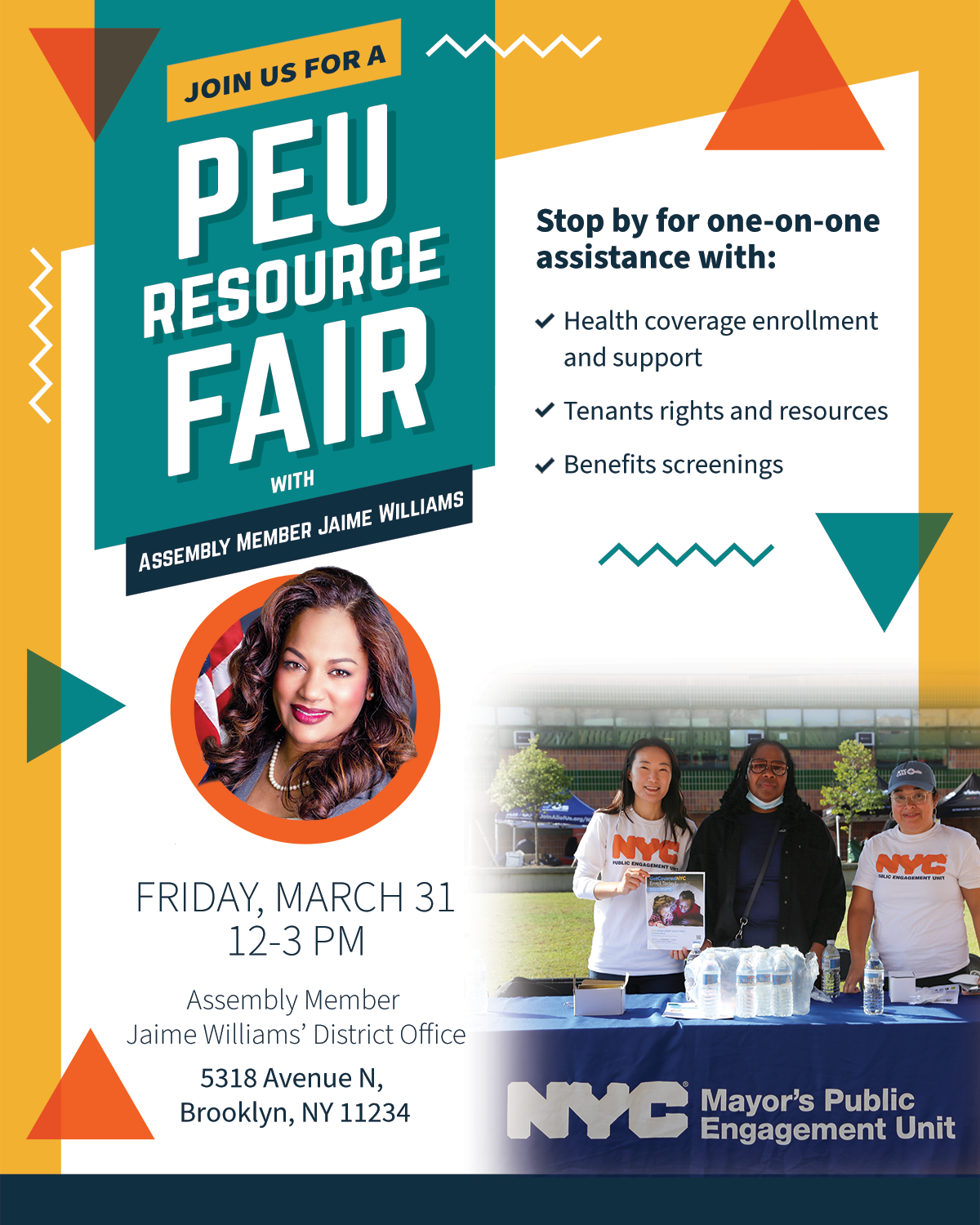 Join us for a PEU Resource Fair on March 31